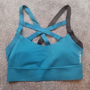 Reebok Strappy Cardio Sports Bra - teal